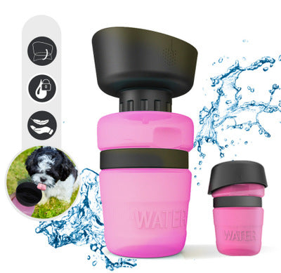 Outdoor-Hundetrinkflasche – Faltbarer Wasserbehälter für Reisen