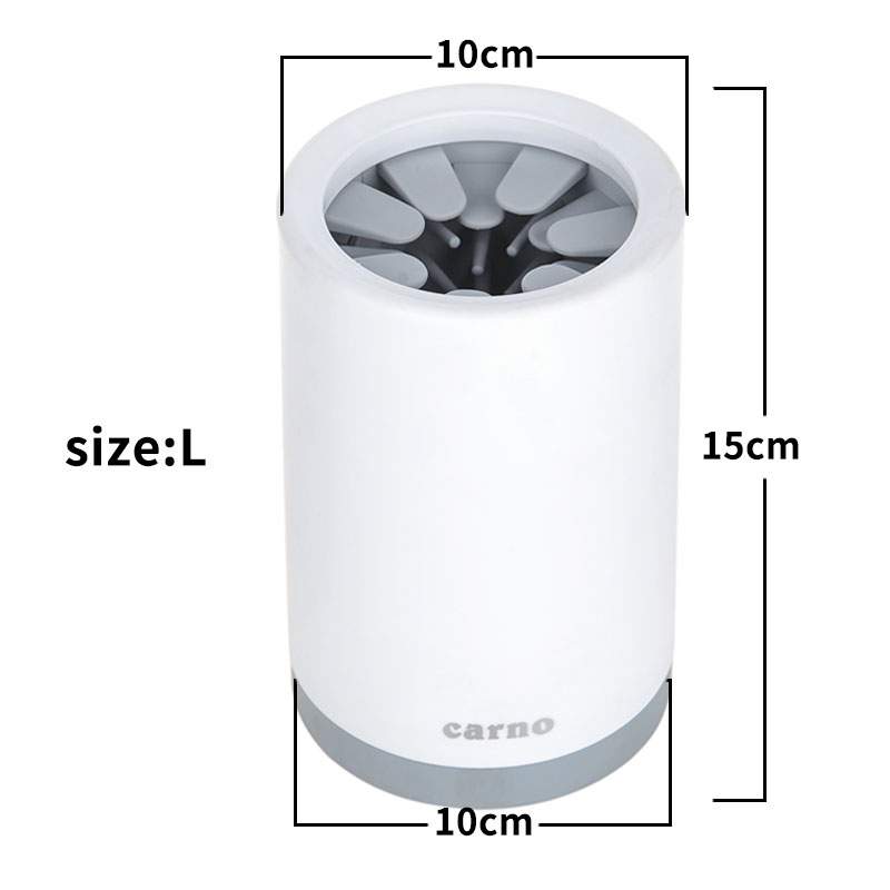 Tragbarer Pfotenreiniger für Hunde & Katzen mit Silikonborsten