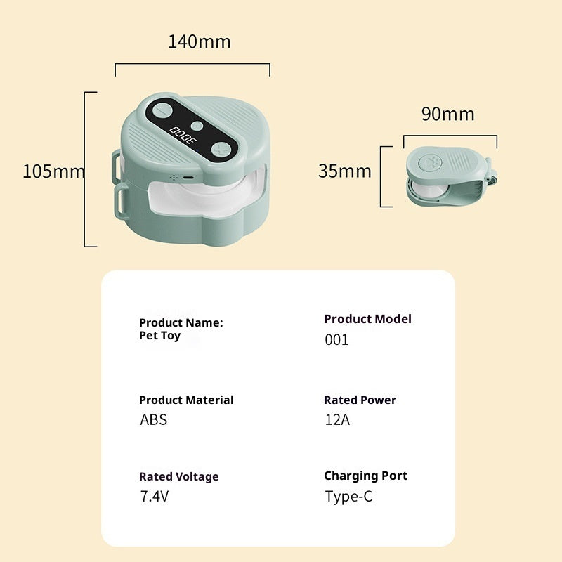 Elektrische ferngesteuerte Katzenangel mit Ball – intelligentes interaktives Katzenspielzeug mit Sound