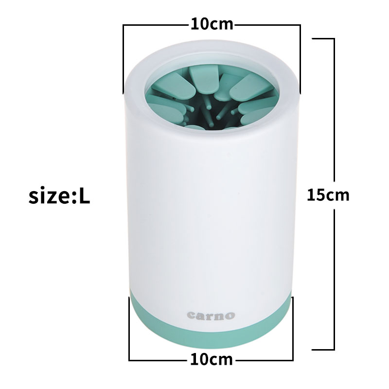 Tragbarer Pfotenreiniger für Hunde & Katzen mit Silikonborsten