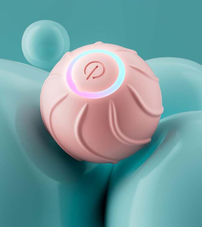 Interaktiver, selbstbewegender Katzenball – USB wiederaufladbar – Automatisch springendes & rollendes Katzenspielzeug für aktive Katzen und Kätzchen