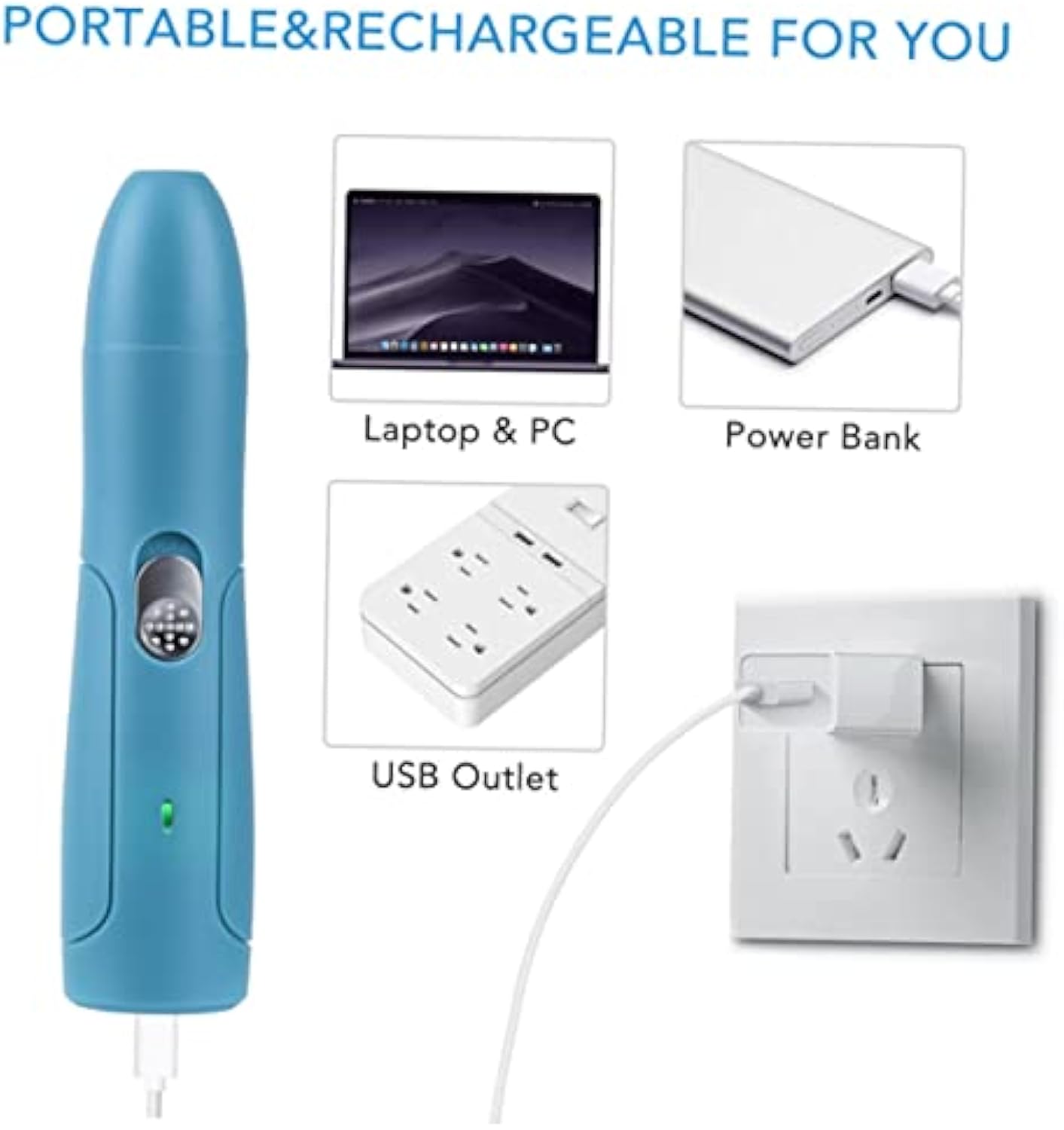 Elektrischer Krallenschleifer für Hunde und Katzen – Nageltrimmer für Haustiere