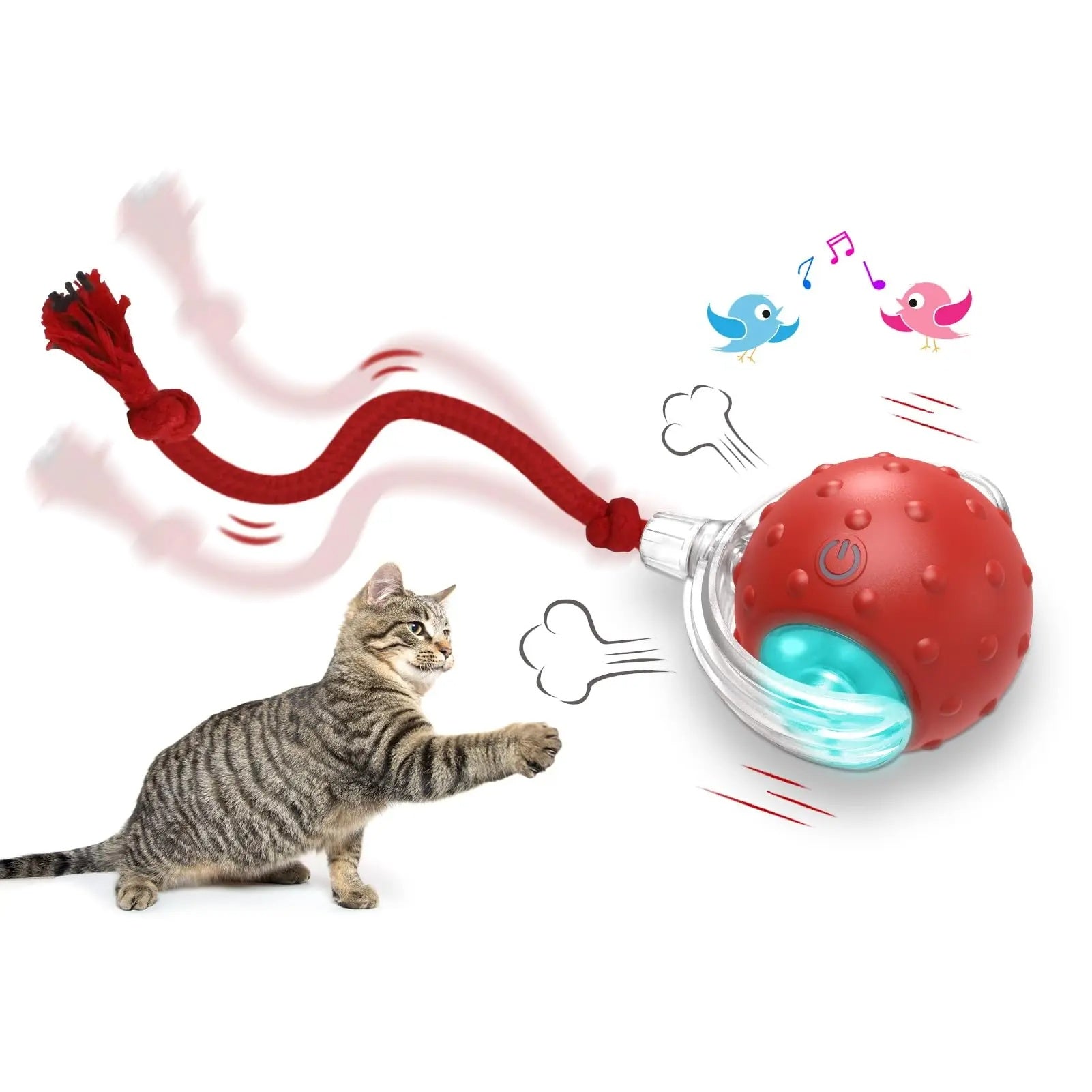 Interaktiver Katzen-Spielball mit Super-Antrieb